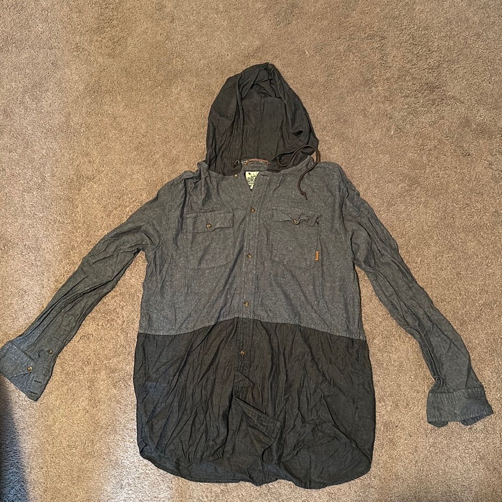 Dravus Lightweight Hooded Button-Up